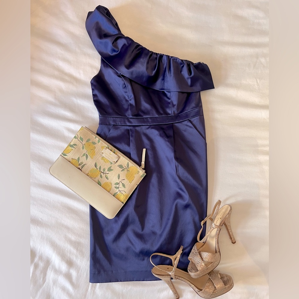 The Limited one-shoulder formal dress WITH POCKETS